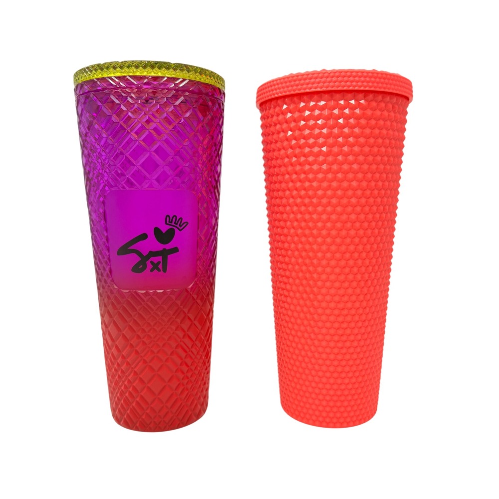Starbucks Shae Anthony She‎ x This & Pink Dragonfruit Studded Tumbler Set 24oz - Picture 7 of 14